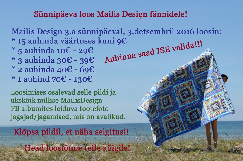 Suur sünnipäeva õnneloos!!!