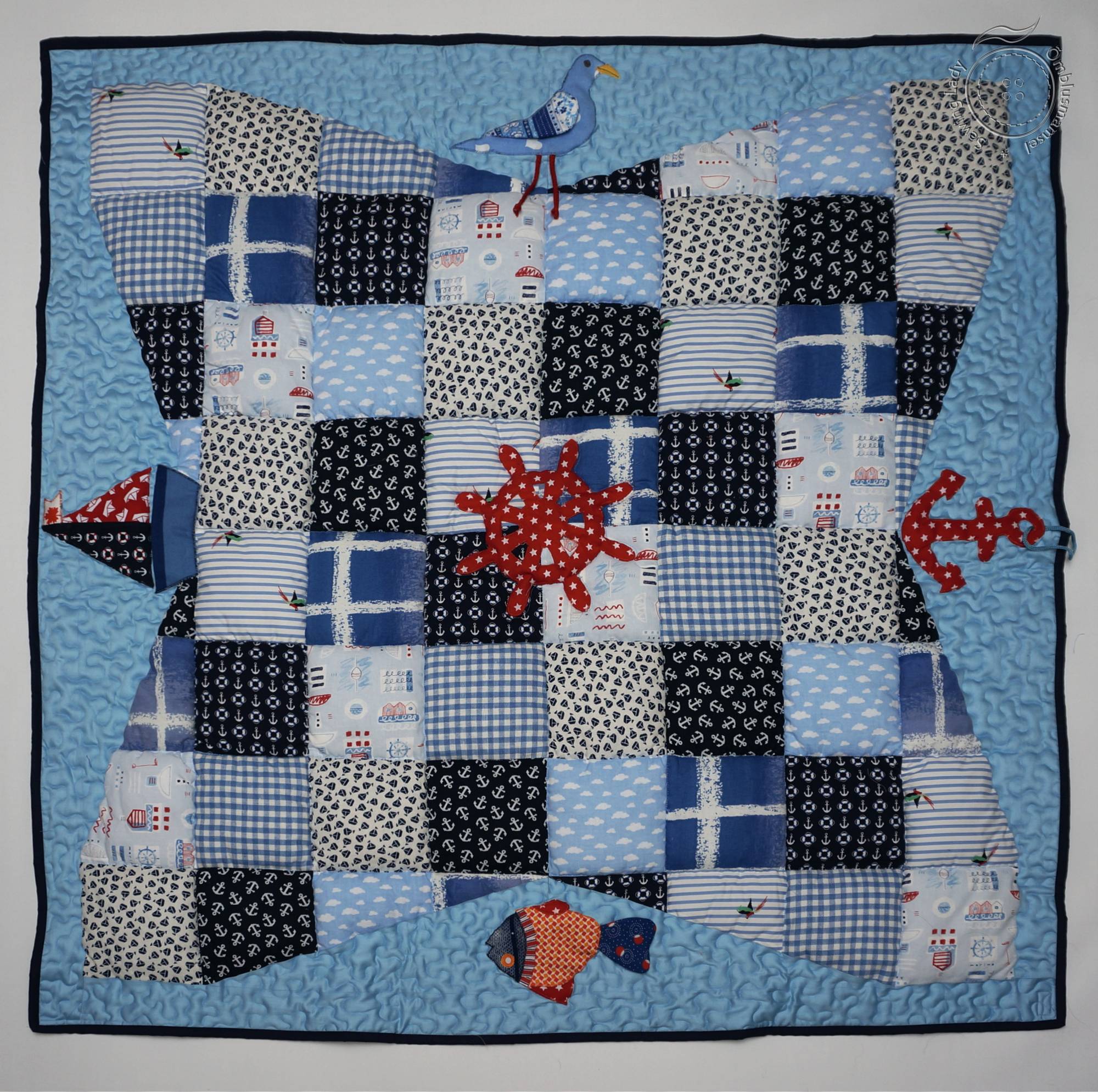 Tegelustekk Meremees (125 x 125 cm)