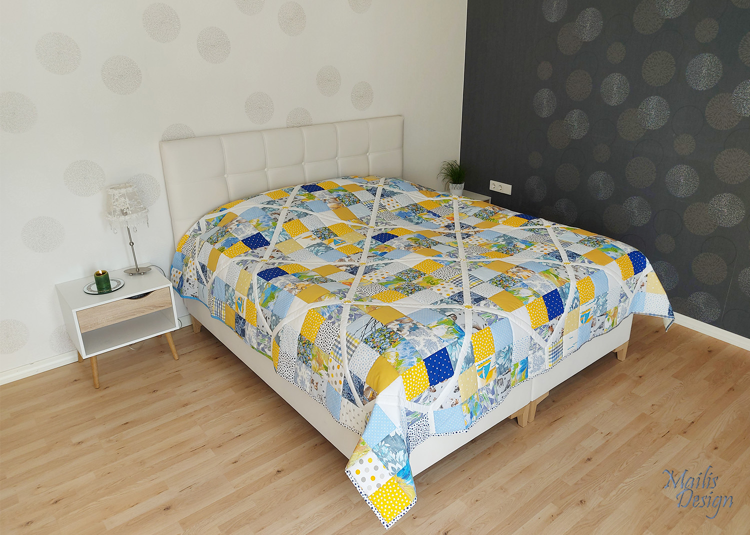 Lapitekk Liivarand, vahused lained ja tähistaevas (250 x 250 cm)