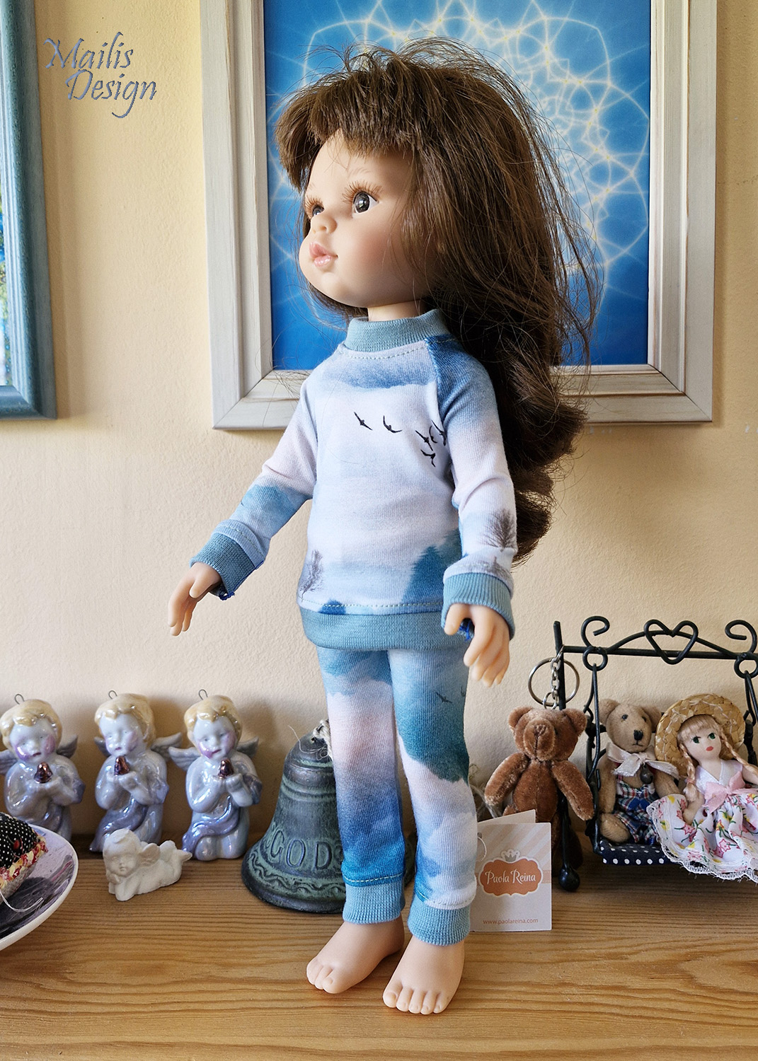 Nuku dressid, taevasinised, Paola Reina 32 cm