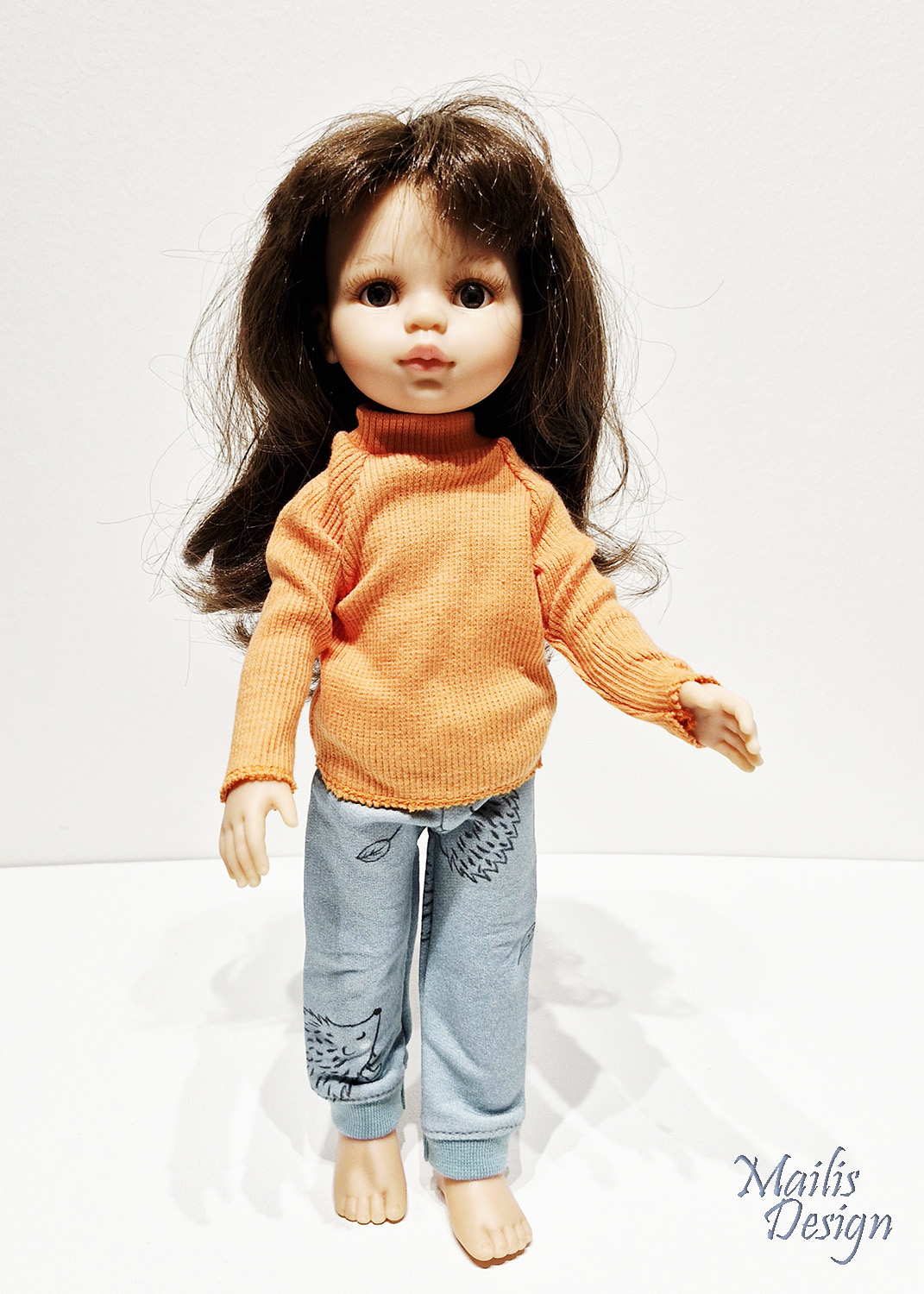 Nuku pullover, oranž, Paola Reina 32 cm
