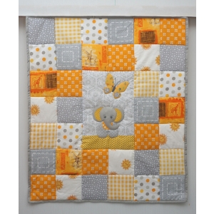 2408 Baby quilt 01 Elephant gray yellow .jpg